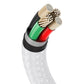 USB-kaabel Lightning Baseus Cafule jaoks, 2,4A, 2m (valge)