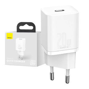 Baseus Super Si Snabbladdare 1C 20W (vit)