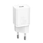 Baseus Super Si Snabbladdare 1C 20W (vit)