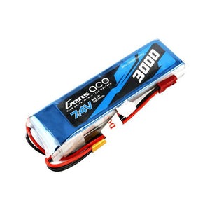 Batteri Gens Ace 3000mAh 7.4V 1C 2S1P LiPo