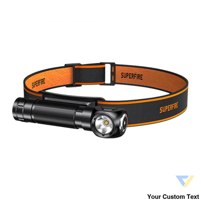 2 in 1 Headlamp Superfire TH04 – 600lm USB C 5 modes 127m Head flashlights