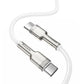 Cable USB-C to USB-C Baseus Cafule, 100W, 1m (white)