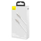 Cable USB-C to USB-C Baseus Cafule, 100W, 1m (white)