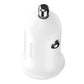 Baseus Grain Pro billaddare 2x USB 4.8A (vit)