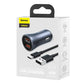 Baseus Golden Contactor Pro autolaadija, 2x USB, 40W (hall) + USB kaabel USB-C 1m (must)