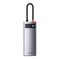 Hub 5i1 Baseus Metal Gleam Series, USB-C til 3x USB 3.0 + HDMI + USB-C PD