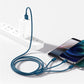 USB cable 3in1 Baseus Superior Series, USB to micro USB / USB-C / Lightning, 3.5A, 1.5m (blue)