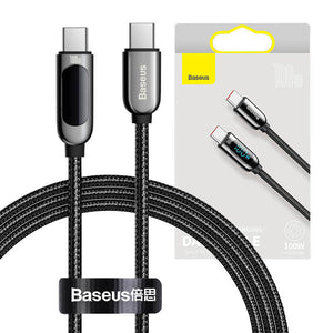Baseus Display-kaabel USB-C kuni Type-C 100W 1m (must)