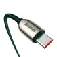 Baseus Display-kaabel USB-C kuni USB-C 100W 1m (roheline)
