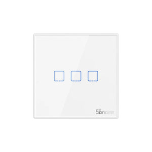 Smart Wireless Wall Switch Sonoff T2EU3C-RF 433MHz (3-channel)