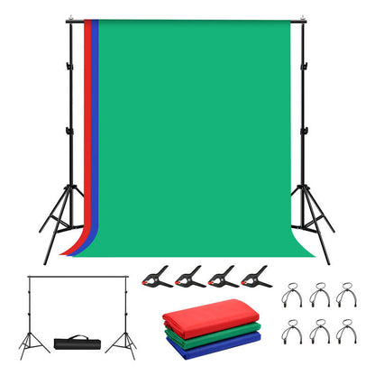 Fotostudiebaggrundsstøtte Puluz 2x2m + Baggrunde 3 stk PKT5204
