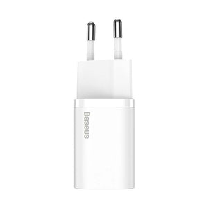 Baseus Super Si Snabbladdare 1C 25W med USB-C-kabel för USB-C 1m (vit)