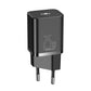 Baseus Super Si Snabbladdare 1C 25W med USB-C-kabel för USB-C 1m (svart)