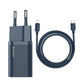 Baseus Super Si Snabbladdare 1C 20W med USB-C-kabel för Lightning 1m (blå)