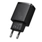 Baseus Kompakt Snabbladdare, USB, USB-C, 20W (svart)