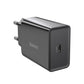 Baseus Speed Mini Snabbladdare, USB-C, PD, 3A, 20W (svart)