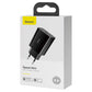 Baseus Speed Mini Snabbladdare, USB-C, PD, 3A, 20W (svart)