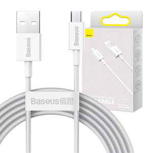 Baseus Superior sērijas kabelis USB uz micro USB, 2A, 2m (balts)