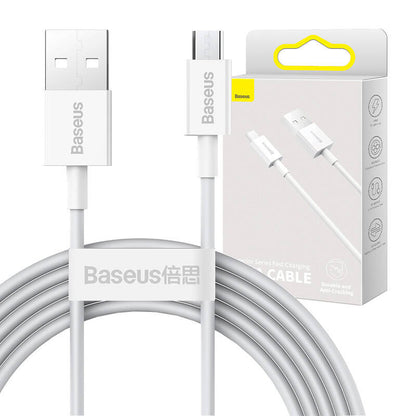 Baseus Superior Series kabel USB til micro USB, 2A, 2m (hvid)
