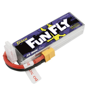 Tattu Funfly 1800mAh 11.1V 100C 3S1P XT60-batteri