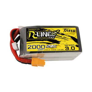 Tattu R-Line Version 3.0 2000mAh 14.8V 120C 4S1P XT60-batteri