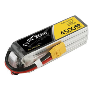 Tattu 4500mAh 22.2V 25C 6S1P XT90-batteri