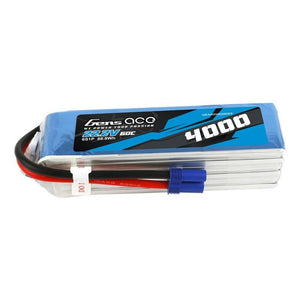 Gens Ace 4000mAh 22.2V 60C 6S1P EC5-batteri