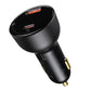 Auton laturi Baseus Superme, USB, USB-C, 100W (musta)