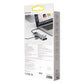 Hub 11in1 Baseus Metal Gleam Series, USB-C to 3x USB 3.0 + 2x HDMI + USB-C PD + Ethernet RJ45 + microSD/SD + VGA + AUX