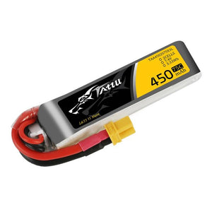 Batteri Tattu 450mAh 7.4V 75C 2S1P Lång XT30