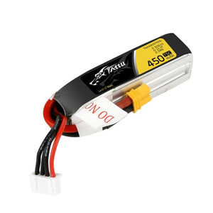 Tattu 450mAh 11.1V 75C 3S1P Långt batteri