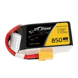Tattu 850mAh 14.8V 75C 4S1P XT60-batteri