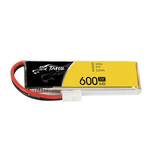 Tattu 600mAh 3.7V 30C 1S1P Molex-batteri (1 st)
