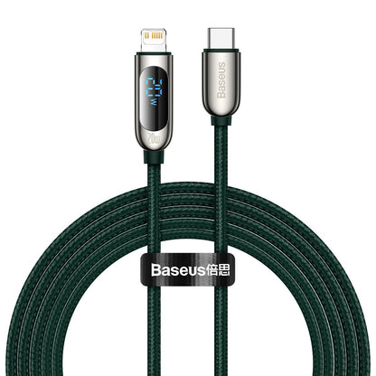 USB-C kaabel Lightning Baseus Display jaoks, PD, 20W, 2m (roheline)
