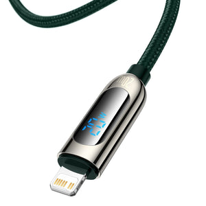 USB-C kaabel Lightning Baseus Display jaoks, PD, 20W, 2m (roheline)