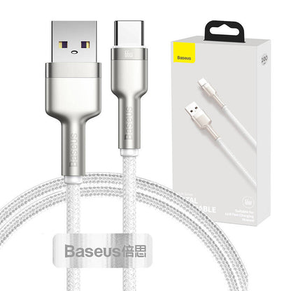 USB-kaabel USB-C Baseus Cafule jaoks, 66W, 1m (valge)
