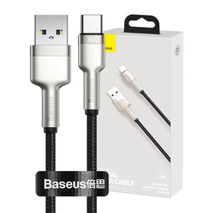 USB kabelis USB-C Baseus Cafule, 66W, 0.25m (melns)