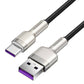USB-kabel til USB-C Baseus Cafule, 66W, 0,25 m (sort)