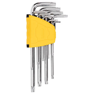 Torx kuuskantvõtmete komplektid 1.5-10mm Deli tööriistad EDL3091 (hõbedane)