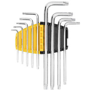 Torx kuuskantvõtmete komplektid 1.5-10mm Deli tööriistad EDL3091 (hõbedane)
