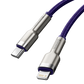 USB-C kaabel Lightning Baseus Cafule jaoks, PD, 20W, 1m (lilla)