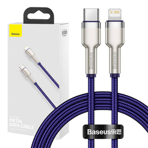 USB-C kaabel Lightning Baseus Cafule jaoks, PD, 20W, 1m (lilla)