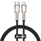 USB-C kaabel Lightning Baseus Cafule jaoks, PD, 20W, 0,25m (must)