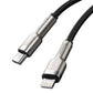 USB-C kaabel Lightning Baseus Cafule jaoks, PD, 20W, 0,25m (must)