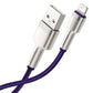 USB-kaabel Lightning Baseus Cafule jaoks, 2,4A, 1m (lilla)