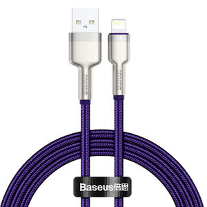 USB-kabel för Lightning Baseus Cafule, 2,4A, 1m (lila)