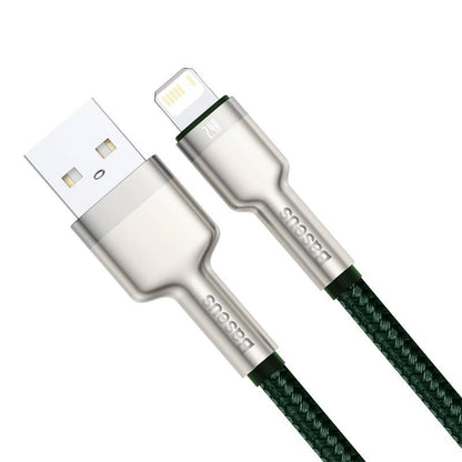 USB-kabel för Lightning Baseus Cafule, 2,4A, 1m (grön)