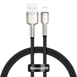 USB-kabel för Lightning Baseus Cafule, 2,4A, 0,25m (svart)