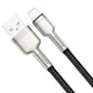 USB-kaabel Lightning Baseus Cafule jaoks, 2,4A, 0,25m (must)