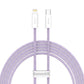 USB-C kaabel Lightning Baseus Dynamic Series jaoks, 20W, 2m (lilla)